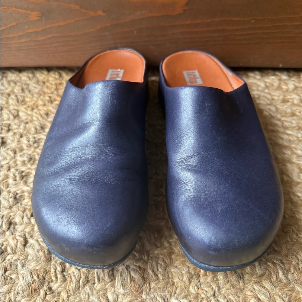 Navy Blue Fitflop Shuv Mule